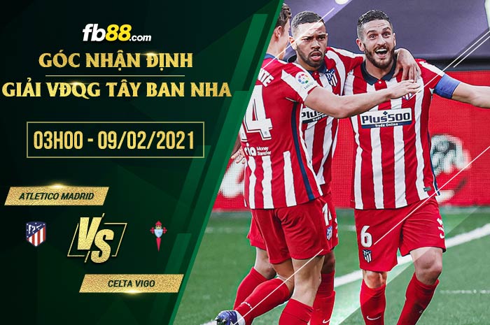 fb88-soi kèo Atletico Madrid vs Celta Vigo