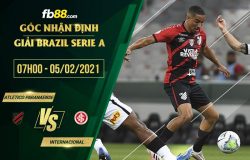 fb88-soi kèo Atletico Paranaense vs Internacional
