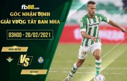 fb88-soi kèo Betis vs Getafe