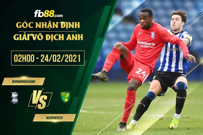 fb88-soi kèo Birmingham vs Norwich