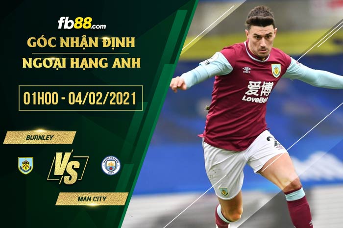 fb88-soi kèo Burnley vs Man City