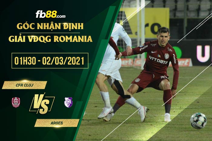 fb88-soi kèo CFR Cluj vs Arges