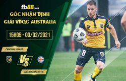 fb88-soi kèo Central Coast vs Melbourne City