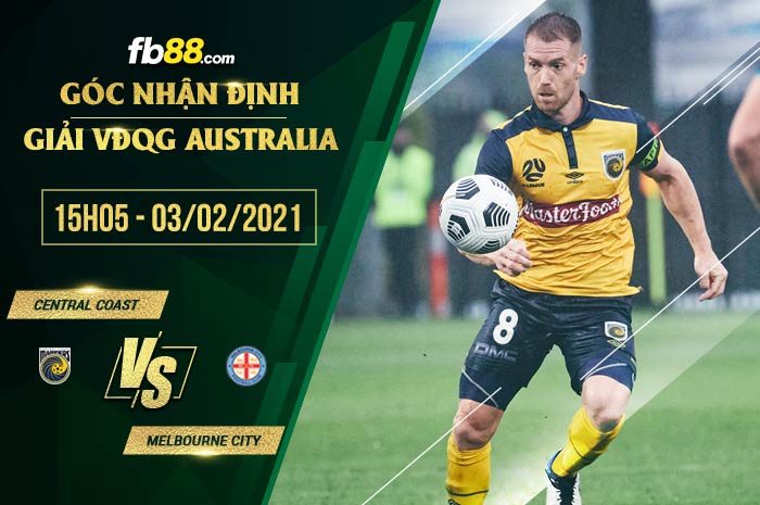 fb88-soi kèo Central Coast vs Melbourne City