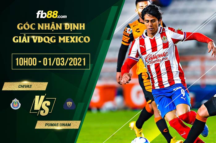 fb88-soi kèo Chivas vs Pumas UNAM