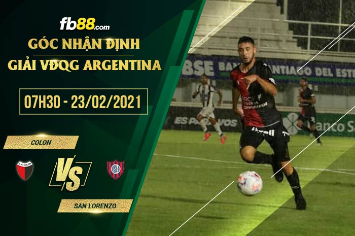 fb88-soi kèo Colon vs San Lorenzo