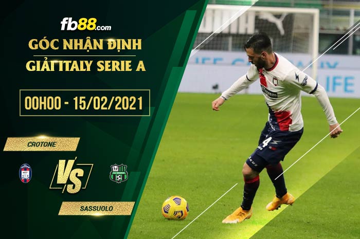 fb88-soi kèo Crotone vs Sassuolo