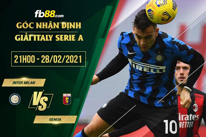fb88-phong độ thi đấu Inter Milan vs Genoa