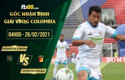 fb88-soi kèo Jaguares De Cordoba vs Deportivo Pereira