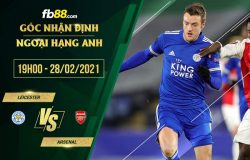 fb88-phong độ thi đấu Leicester vs Arsenal