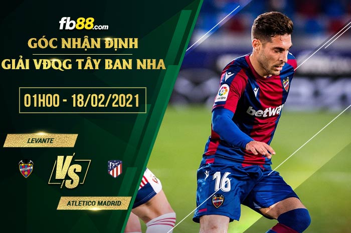 fb88-soi kèo Levante vs Atletico Madrid