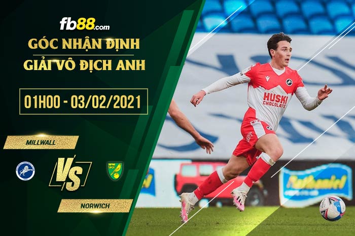 fb88-soi kèo Millwall vs Norwich