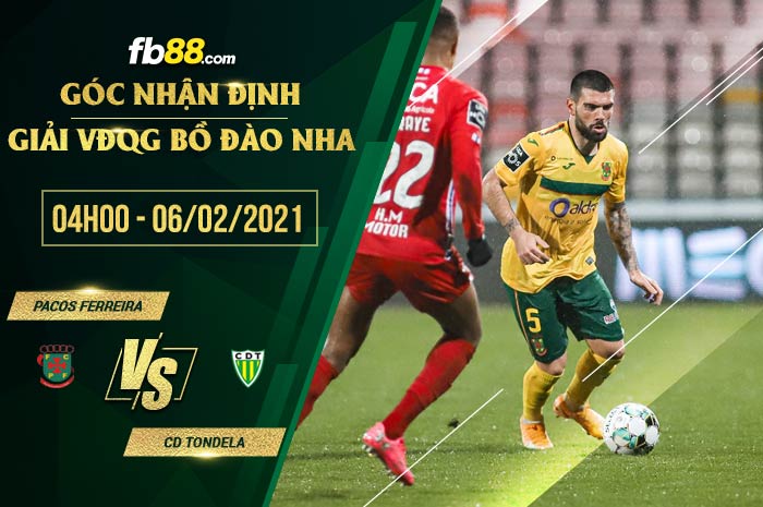 fb88-nhận định kèo bóng đá Pacos Ferreira vs Tondela