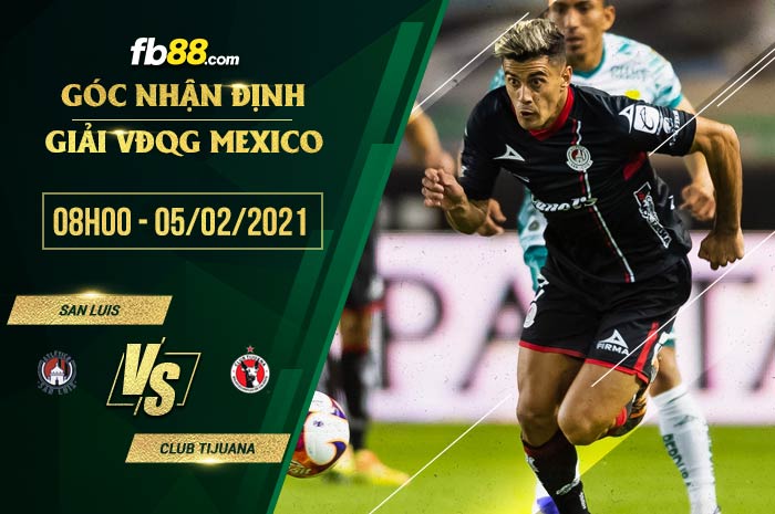 fb88-soi kèo San Luis vs Club Tijuana