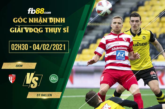 fb88-soi kèo Sion vs St. Gallen