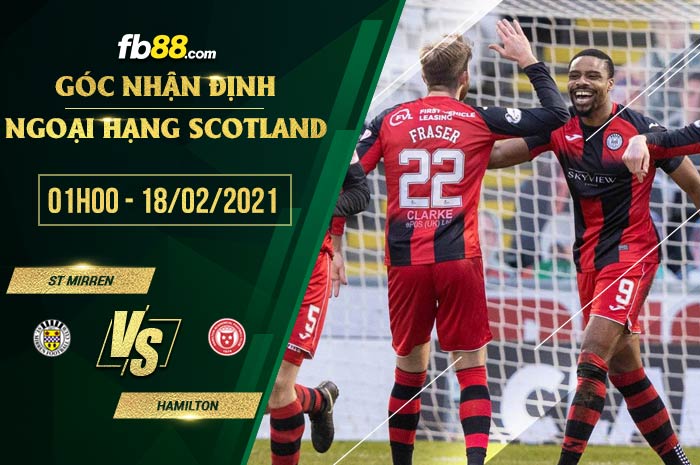 fb88-soi kèo St. Mirren vs Hamilton