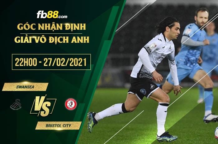 fb88-phong độ thi đấu Swansea vs Bristol City