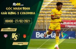 fb88-soi kèo Union Magdalena vs Bogota