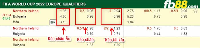 fb88-kèo chấp Bac Ai Len vs Bulgaria