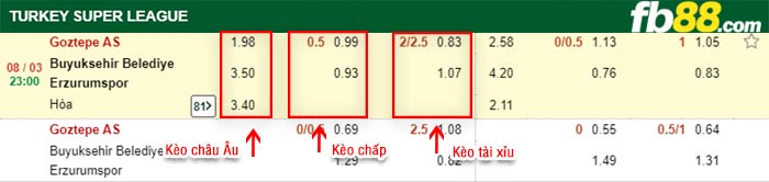 fb88-kèo chấp Goztepe vs BB Erzurumspor
