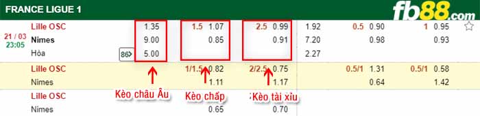fb88-kèo chấp Lille vs Nimes