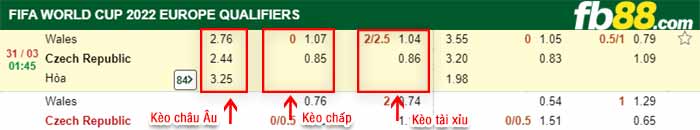 fb88-kèo chấp Wales vs Czech