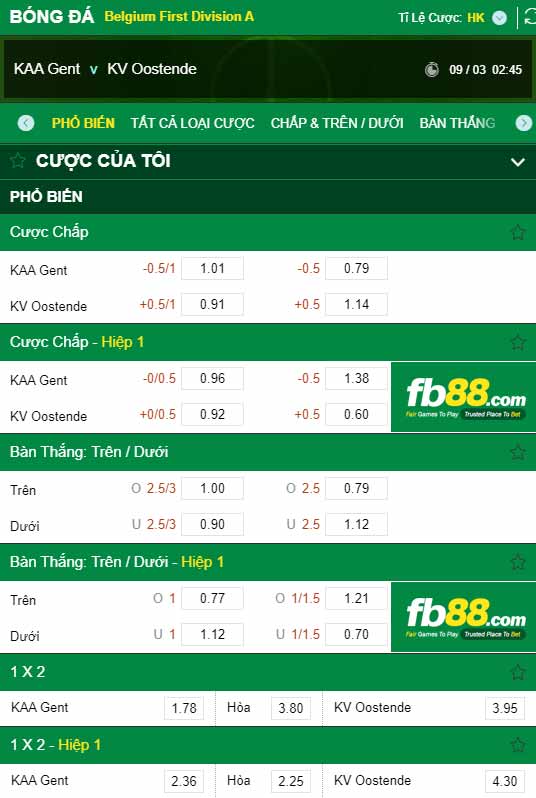 fb88-kèo nhà cái Gent vs Oostende