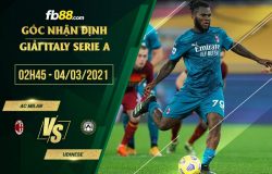 fb88-soi kèo AC Milan vs Udinese
