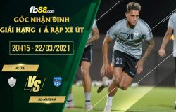 fb88-phong độ thi đấu Al-Tai vs Al-Nahdha