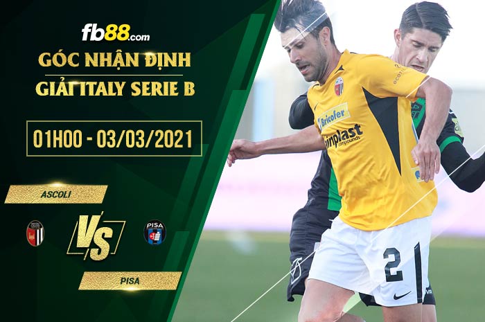 fb88-soi kèo Ascoli vs Pisa