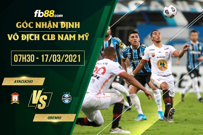 fb88-soi kèo Ayacucho vs Gremio
