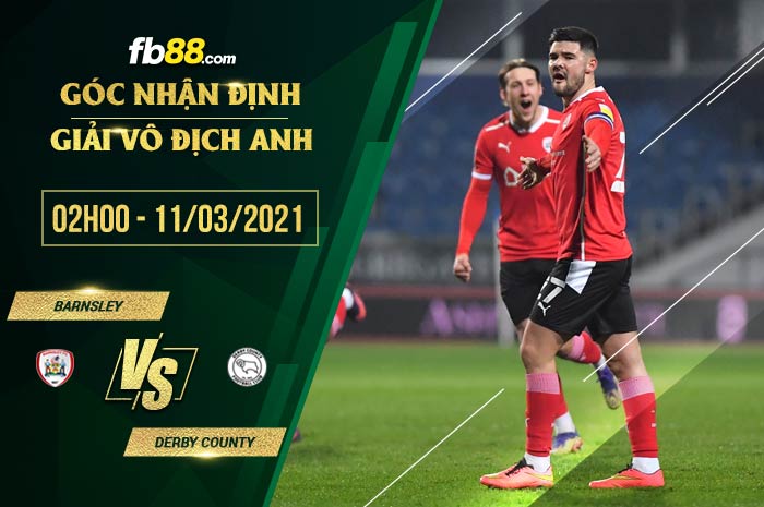 fb88-phong độ thi đấu Barnsley vs Derby County