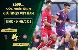 fb88-soi kèo Binh Duong vs Sai Gon FC