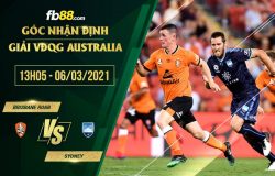 fb88-soi kèo Brisbane Roar vs Sydney FC