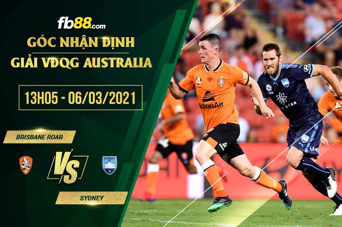 fb88-soi kèo Brisbane Roar vs Sydney FC