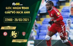 fb88-phong độ thi đấu Bristol City vs Rotherham