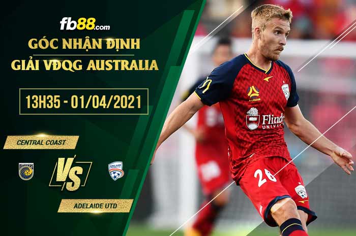 fb88-soi kèo Central Coast vs Adelaide