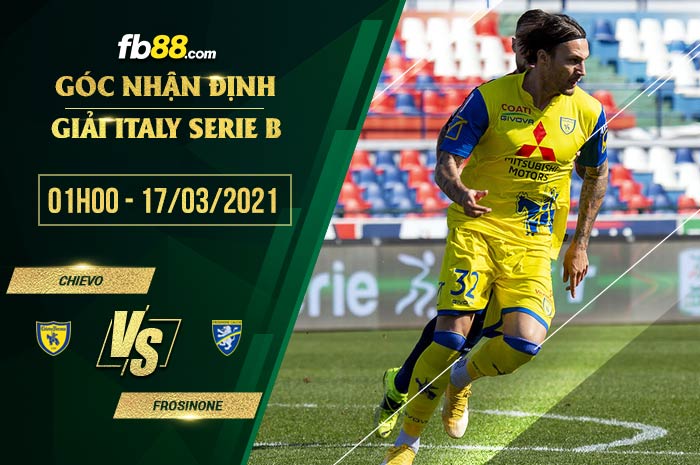 fb88-phong độ thi đấu Chievo vs Frosinone
