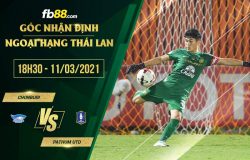 fb88-phong độ thi đấu Chonburi vs Pathum Utd
