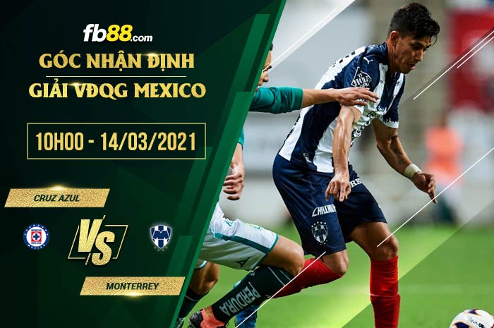 fb88-phong độ thi đấu Cruz Azul vs Monterrey