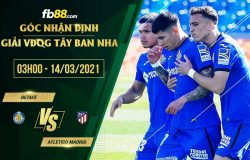 fb88-phong độ thi đấu Getafe vs Atletico Madrid