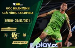 fb88-phong độ thi đấu Jaguares De Cordoba vs Rionegro Aguilas