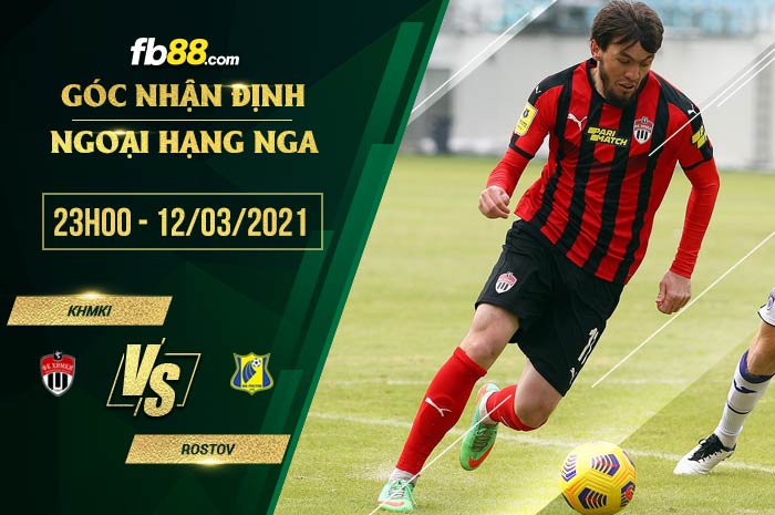 fb88-phong độ thi đấu Khimki vs Rostov