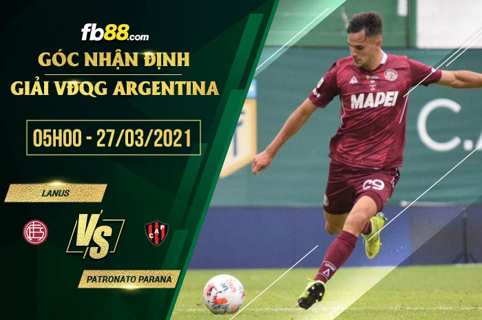 fb88-soi kèo Lanus vs Patronato Parana