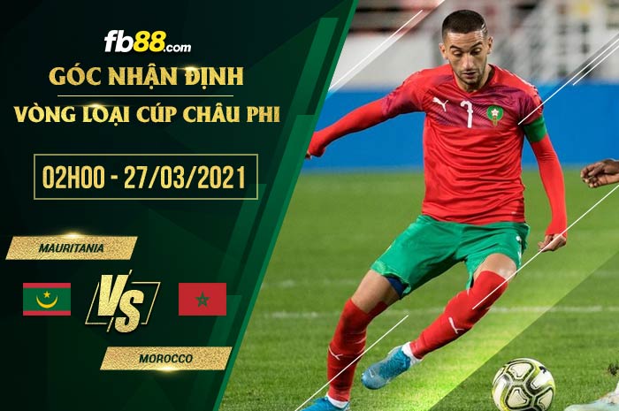 fb88-phong độ thi đấu Mauritania vs Morocco