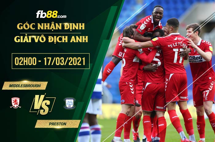 fb88-soi kèo Middlesbrough vs Preston