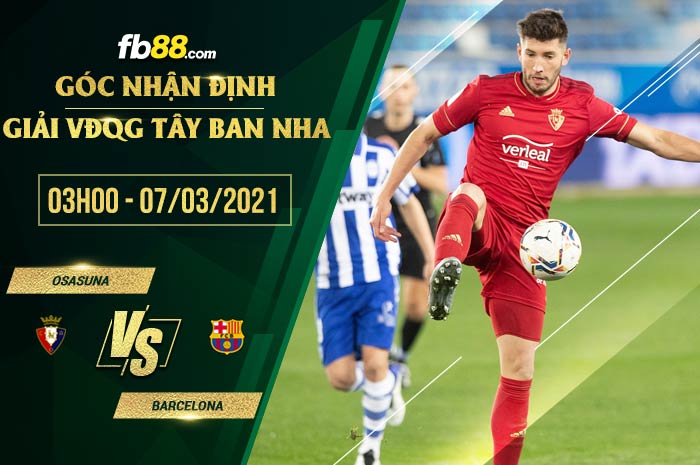 fb88-soi kèo Osasuna vs Barcelona