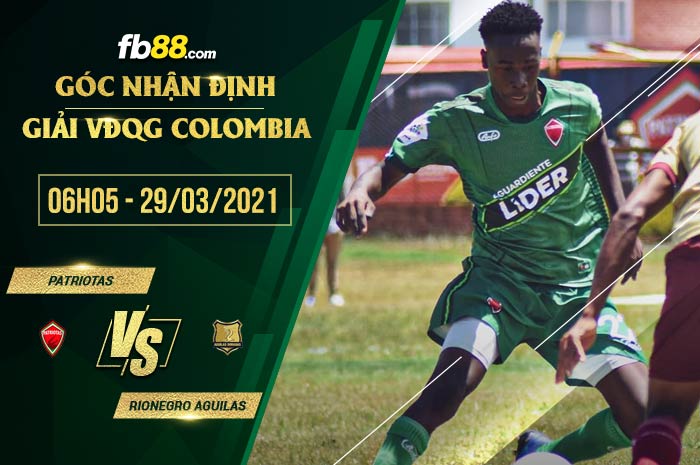 fb88-phong độ thi đấu Patriotas vs Rionegro Aguilas