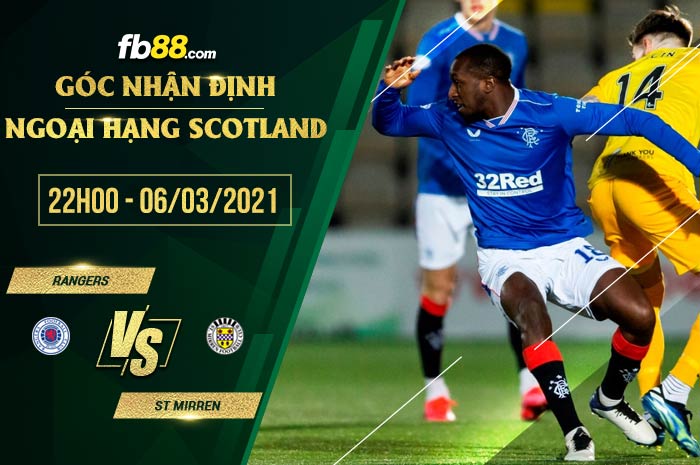 fb88-soi kèo Rangers vs St. Mirren