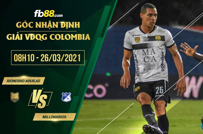 fb88-phong độ thi đấu Rionegro Aguilas vs Millonarios
